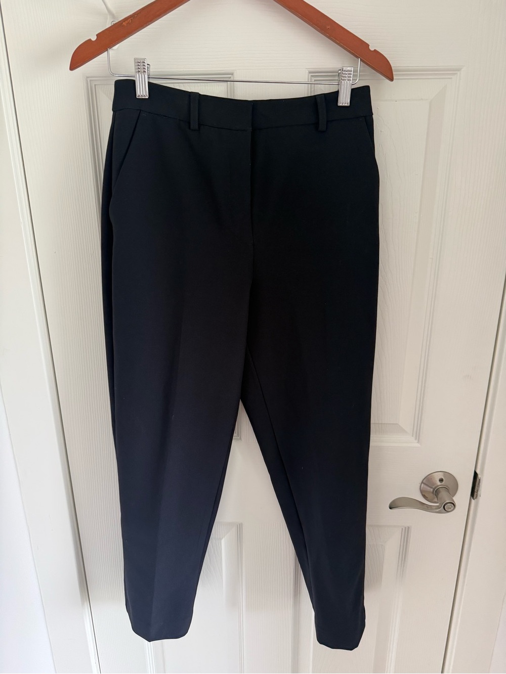 Express Editor Straight Super High Waist Black Dress Pants 6R Career Work